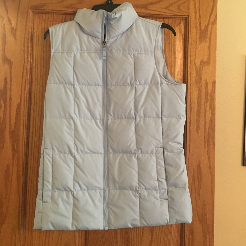 Baby Blue Never Work ZIP Up Vest